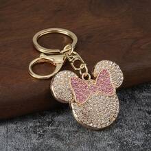 Disney 1/2/3件裝閃亮水晶米妮風鼠耳鑰匙圈吊飾 - O - 查看 9