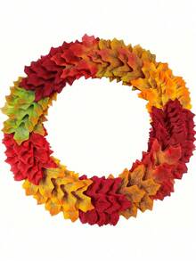 5/50/100/200pcs Rtificial Fall Maple Leaf Decor, Squishy Multi-Colored Faux Autumn Maple Leaves For Table Scatter/Autumn Wreath/Wedding Centerpiece/Harvest Season/Indoor Vase Filler/Backdrop Styling/Fall Home Decor Autumn/Halloween Deorations - A - View 8