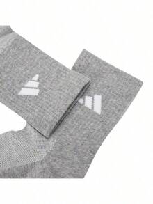 Adidas Kaos Kaki Panjang Sedang Pria dan Wanita SPW CREW 3PP Kaos Kaki Lembut dan Nyaman untuk Pemakaian Sehari-hari, Olahraga, Perjalanan, dan Santai JC9272 - Hitam/putih/abu-abu muda - View 4