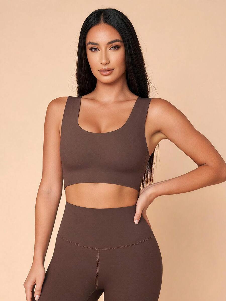 Lilivine Women's Nude Wireless Bra, Thin Fabric, Lift & Support For Large Bust, Removable Pads, Seamless, Comfortable, Elastic