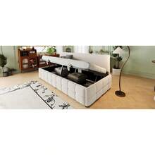Sofa Bed Set - Beige + Upholstered + Bedroom - View 7