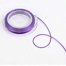 10 Rolls Mixed Color Flat Elastic Cord Set, Rich Color Palette, Flexible And Durable, Resistant To Loosening And Breaking. Combines Chinese Knot Weaving And Beading Functions, Flat Material Easy To Knot, Suitable For Weaving Bracelets, Necklaces, Anklets, Hand Ropes, Pendants And Other Jewelry, Essential Basic Material For Handmade DIY Jewelry, Chinese Style Crafts, Beading Creations. - A7 - View 5