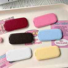 1pc Faux Leather Texture Foldable Makeup Mirror Phone Stand, Fashion Adhesive Back Mirror, Horizontal And Vertical Dual-Use - Multicolor - View 3