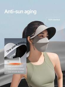 Beneunder Brimmed Extreme Sun-Protection Face Mask MP343 - Grey - View 3