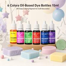 Liquid Decorating Pigment Collection, Vibrant Multi-Tone Color Kit For Baking Decoration Sets, Dessert Decor Projects, Party Styling, Surface Ornament & DIY Handcraft Art Supplies - Multicolor - View 12