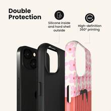 VESPOP 對比色條紋手機殼，復古 Ins 風格全包防摔保護殼 - 適用於 iPhone 18/17/16/15/14/13/12/11 Pro Max/Pro Plus/12 Mini/13 Mini，兼容 Galaxy S26 S25 S24 S23 S22 S21 Plus Ultra，兼容 Pixel 8 9 10 PRO - 混合色1 - 查看 3