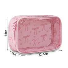 Fashion Bow Knot Makeup Bag, Cosmetic Storage Bag, Portable Travel Toiletry Bag For Women - View 11