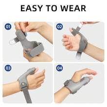 1pc Thumb Wrist Support Brace For Women & Men, Fits Both Left Or Right Hands - Multicolor - View 8