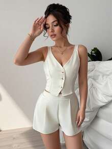 Women Two-Piece Outfits - White - View 5