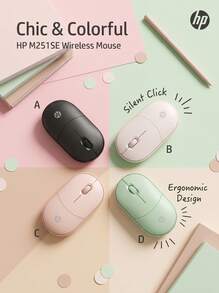 HP Lightweight Wireless Mouse With Convenient Battery Design And 2.4G Anti-Interference Transmission, Suitable For Long-Term Office And Mobile Office Use. M251SE - View 1
