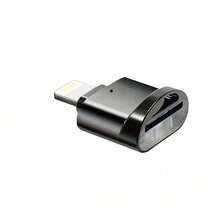 1 buah Adaptor Pembaca Kartu Micro TF, Kompatibel dengan iPhone/Adaptor Pembaca Kartu OTG ke Micro TF, Pembaca Kartu Penyimpanan untuk iPhone 14 Pro Max/14 Pro/14 Plus/14/13/12/11/XS/XR/8/7/6 Series - View 10
