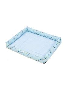 CAMEL CROWN Summer Pet Cooling Mat, Ice-Feel Cooling Pad, All-Season Bean Pet Sleeping Bed - Sky Blue - View 1