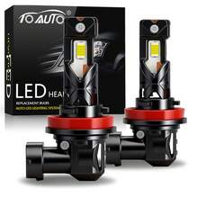 TOAUTO H7 LED Canbus No Error Headlights 15000LM 80W H1 H3 9005 H11 LED Lights Bulbs High Power Auto Turbo Lamps 6000K White - A - View 15