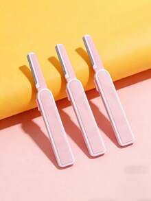 Set de 7 piezas de herramientas para cejas y pestañas: tijeras planas, rizador de pestañas, herramientas para dar forma a las cejas, tijeras inclinadas, tijeras telescópicas para recortar cejas con red protectora de aumento, tijeras manuales para cejas para mujer, herramientas de depilación para principiantes - Multicolor - Ver 4