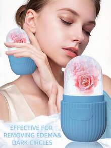 LMMAKE 1PC Reusable Facial Ice Roller Massager For Face, Eyes & Neck, Natural Skin Care Tool, Perfect For Morning Skincare, Daily Beauty Routines & Tension Relief, Great For Natural Skincare Lovers - 彩色 - 查看 9