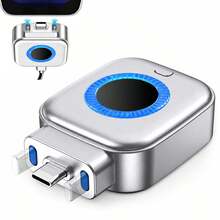 140W Smart Auto-Stop Charger, AI Auto-Cutoff Overcharge Protection, Dual-Mode LED Indicator, Fast Charger For Laptop, Phone, Earbuds, Power Bank, Electric Shaver, Prevents Battery Aging - Silver - View 1