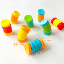 Creative Fingertip Twist Magic Tower Stress Relief Toy, Colorful Stackable Gyro, Interactive Sensory Decompression Toy - Multicolor - View 7