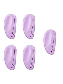 Rasoir Baleine Pliable, Compact et Portable, Convient aux Débutants, Avec Garde de Protection, Lame en Acier Inoxydable, Rasoir pour la Taille des Sourcils et l'Épilation - Multicolore - Voir 9