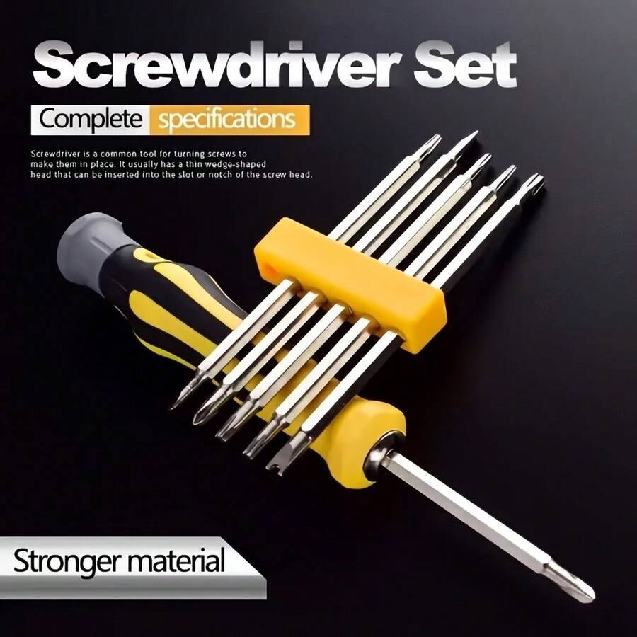 12-In-1 Magnetic Screwdriver Set, Multi-Function Flat Head Precision Handheld Repair Tool, Suitable For Home DIY, Electronic Repair, Computer & Phone Repair, Christmas Gift, Portable Household Tool Box