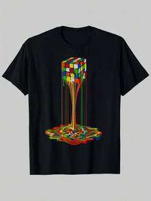 Men T-Shirts - 黑色 - 查看 1