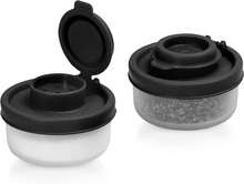 SIGNORAWARE Salt And Pepper Shakers Moisture Proof Set Of 2 Small Mini Salt Shaker To Go Camping Picnic Outdoors Kitchen Lunch Boxes Travel Spice Set - ColorA - View 1