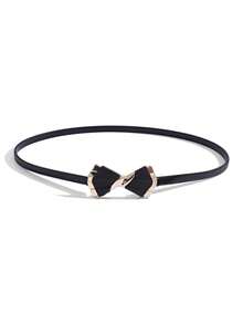 1pc Elegant Women's Thin Elastic Waist Belt With Buckle, Metal Belt For Dress, Shirt, Pants, Commute, Daily, Shopping, Party - Waistband - View 8