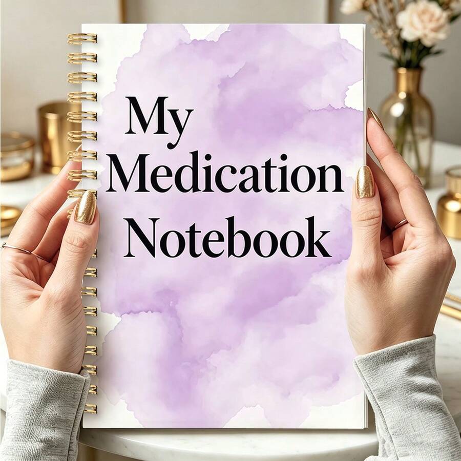 1PC A5 Medical Log: My Medication Notebook, A Practical Medical Tool For Recording Daily Medication And Personal Health Management - M-b - View 1