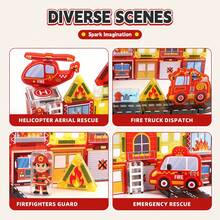 Mini Pocket Fire Magnetic Building Blocks 40pcs Set, 3.75cm Translucent Colorful Magnetic Tiles, Educational STEM Building Toys For Toddlers 3+ Years Old, Random Colors For Boys And Girls - Color - View 5