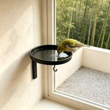 Wall-Mounted Bird Bath With Hook, Metal Outdoor Bird Bath Tray, Suitable For Garden, Yard, Patio, Fence, Wall, Attracts Wild Birds, Easy To Install - Bird Feeder - View 5