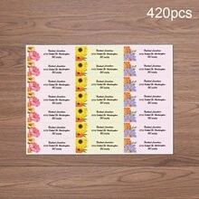 Personalized Floral Theme Address Labels - Customizable Return Address Stickers, Suitable For Letters, Cards And Gift Packages - Perfect For Home Office, Celebrations And Daily Mail - Waterproof And Easy To Apply Customized Labels - Elegant Floral Design Adds A Stylish Touch To Your Mail - Ideal For Weddings, Parties And Special Occasions - High Quality And Durable Address Labels, Meet All Your Mailing Needs, Holiday Calendar - Style D - View 23