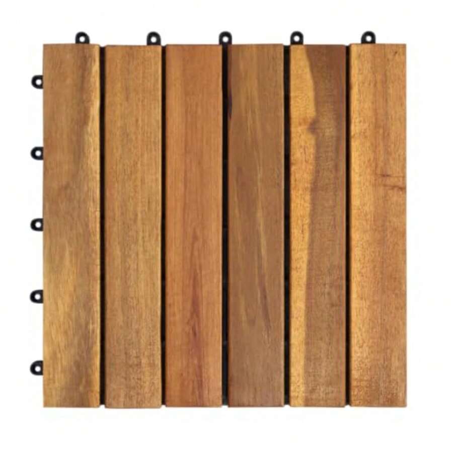 Solid Wood Decking - Vertical Dorado - View 1