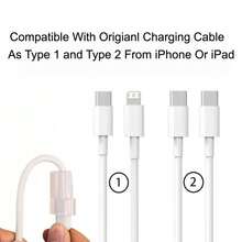 手機充電線保護套，耐用塑膠充電線保護套，相容 Type-C，防刮防斷裂，適用於智慧型手機和平板電腦，充電器保護 - 彩色 - 查看 9