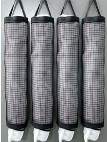 1/2/4pcs Mesh Wall-Mounted Plastic Bag Storage Organizer, With Adhesive Hooks, Hanging Shopping Bag Holder, Multi-Function Plastic Bag And Kitchen Disposable Items Dispenser, Space-Saving Storage, Suitable For Kitchen, Bathroom, Laundry Room, Closet, Behind Door - Multicolor - View 10