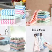 20pcs Ultra Soft Absorbent Microfiber Cleaning Cloths - Machine Washable Towels, Suitable For Kitchen, Bathroom, Car And Window Cleaning - Multicolor - View 5
