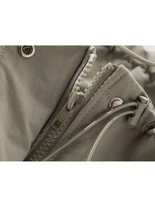 Casual Design Workwear Windbreaker Jacket With Zipper - Apricot - View 4