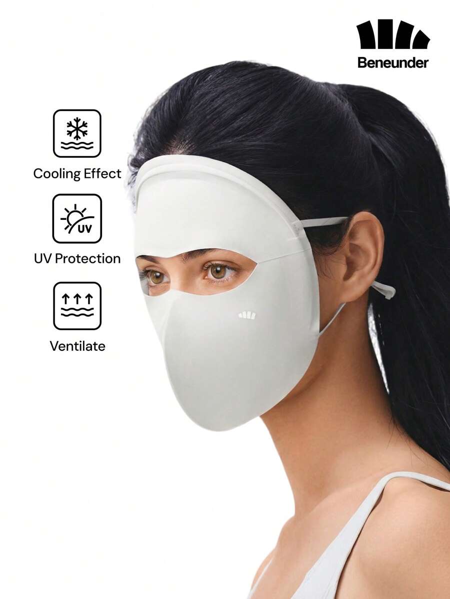 Beneunder Light-Cooling Sun-Protection Face Mask AL220 - Light Grey - View 1