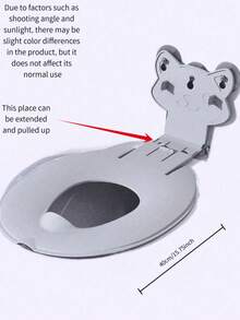 Cute Cat Design Toddler Toilet Training Seat, Non-Slip Potty Training Ring With Wall-Mounted Storage Hook, Portable Baby Bathroom Toilet Seat - Toilet Seat - View 19