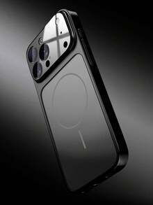 Magnetic Upgrade Protective Case Compatible With Iphone 17: Original Large Window Magnetic Protective Case, Compatible With IPhone 17/16/15/14/13 Air/17 Pro Max – Supports Wireless Charging, Matte Texture - Black - View 2