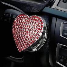 Vỏ nút khởi động động cơ ô tô bóng loáng, vòng bọc nút khởi động một chạm pha lê nội thất đính kim cương, phụ kiện lấp lánh, nút đánh lửa hình trái tim lấp lánh, vòng đính đá cho động cơ, phù hợp cho nhiều loại xe ô tô - vòng đánh lửa trang trí - Xem 15