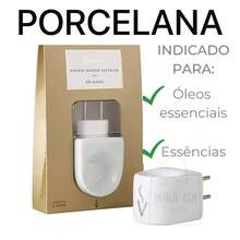 Difusor de Ambiente Aromatizador Original em Porcelana - Via Aroma - Damasco - Visão 1