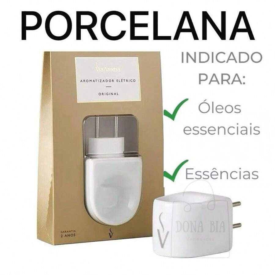 Difusor de Ambiente Aromatizador Original em Porcelana - Via Aroma - Damasco - Visão 1