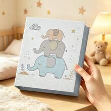 1pc Artistic Clean Photo Album, Large Capacity, Suitable For 4*6inch Photos, Full Horizontal Page-Insert Style, 6 Inch 200 Photos, City Check-In, Family Gathering, Commemorative Portrait - 1PC - View 1