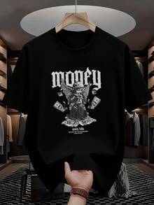 Men T-Shirts - 黑色 - 查看 1