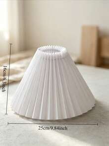 Pleated Fabric Floor Lamp & Table Lamp 2-In-1, Ambient Lighting, E27 Bulb Base, Bedroom Bedside Study Living Room Decorative Lamp, Easy Assembly - Pleated - View 7