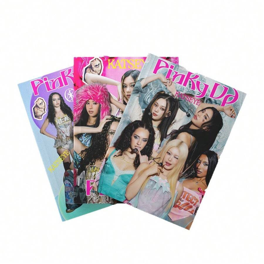 80p KATSEYE Album PINKY UP Merchandise K-POP Collectible Binder
