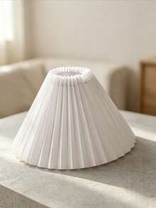 Pleated Fabric Floor Lamp & Table Lamp 2-In-1, Ambient Lighting, E27 Bulb Base, Bedroom Bedside Study Living Room Decorative Lamp, Easy Assembly - Pleated - View 6