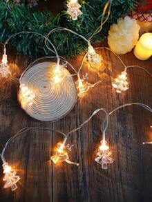 1 dây đèn LED trang trí Giáng sinh hình tuần và cây thông Noel dài 1.5/3m, dùng pin, đèn cửa sổ, đèn dây fairy light, phù hợp trang trí trong nhà, treo tường, để bàn và tiệc tùng, decor Giáng sinh và lễ mùa đông - Ánh sáng vàng - Xem 10