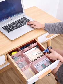 Cuttable Drawer Dividers, Customizable Storage Partitions, Underwear And Socks Drawer Divider Strips - Multicolor - View 3