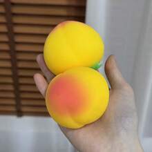Tachimi 1pc Simulated Realistic Peach Slow Rebound Squeeze Toy, New Creative Soft Stress Relief Hand Toy, Versatile Party And Birthday Gift Suitable For Men And Women - Multicolor - View 9