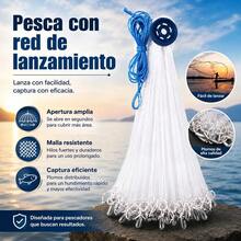 Tzawhst Atarraya Profesional Abre 6 Metros Malla 1 Dedo Hilo Nylon 6 Metros - Con Plomo, Circular 1 Dedo, Malla Blanca Alta Resistencia Para Pesca Profesional Blanco - Albaricoque - Ver 5